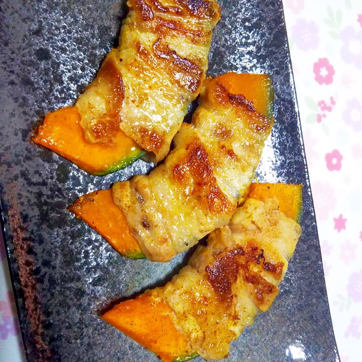 おかずになります‼豚巻きかぼちゃ++
